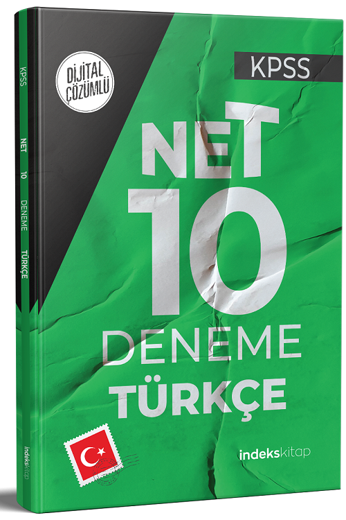 SÜPER FİYAT - İndeks Akademi KPSS Türkçe Net 10 Deneme Dijital Çözümlü İndeks Akademi Yayıncılık