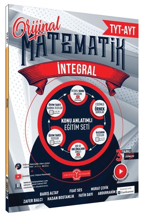 Orijinal YKS AYT Matematik İntegral Konu Anlatımlı Eğitim Seti Orijinal Yayınları