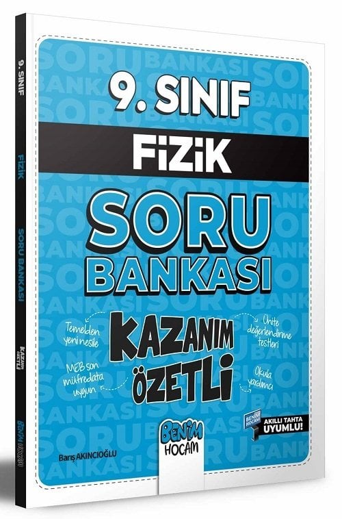 Benim Hocam 9. Sınıf Fizik Kazanım Özetli Soru Bankası - Barış Akıncıoğlu Benim Hocam Yayınları