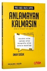 SÜPER FİYAT - Hocalara Geldik YKS KPSS Anlamayan Kalmasın Anlam ve Paragraf Soru Bankası Hocalara Geldik Yayınları