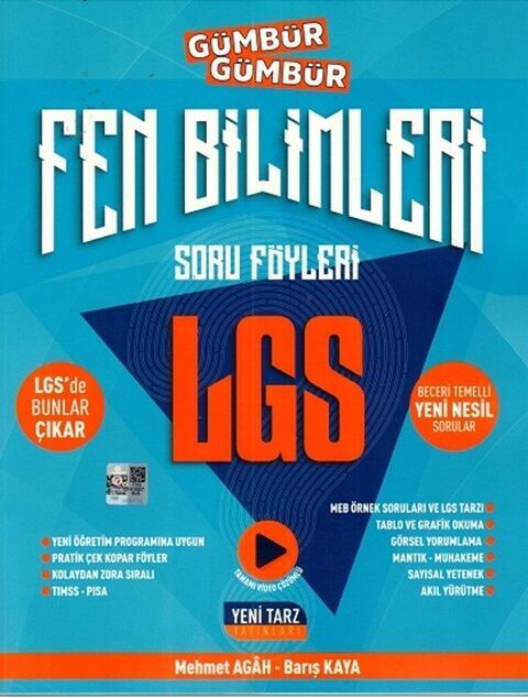 Yeni Tarz 8. Sınıf LGS Fen Bilimleri Gümbür Gümbür Soru Föyleri Yeni Tarz Yayınları