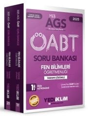 Yediiklim 2025 ÖABT MEB-AGS Fen Bilimleri Öğretmenliği Soru Bankası Çözümlü Modüler Set Yediiklim Yayınları