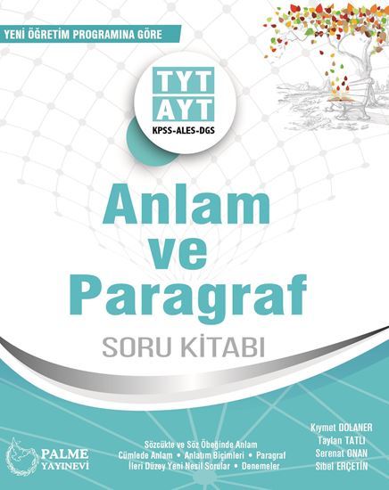 Palme YKS TYT AYT Anlam ve Paragraf Soru Kitabı Palme Yayınları