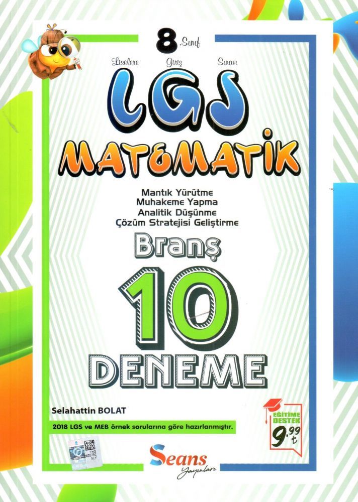 Seans 8. Sınıf LGS Matematik 10 Deneme Seans Yayınları