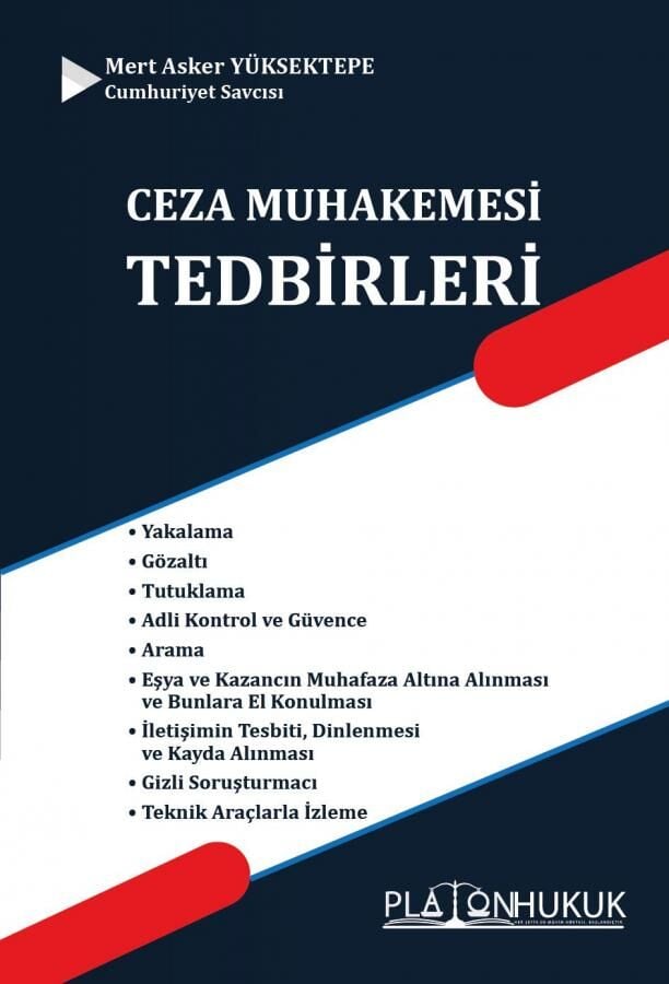 Platon Ceza Muhakemesi Tedbirleri - Mert Asker Yüksektepe Platon Hukuk Yayınları