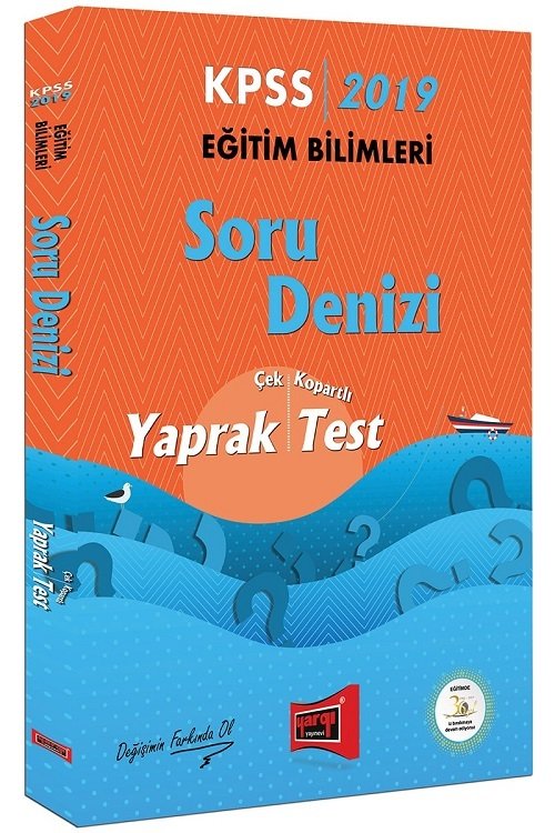 SÜPER FİYAT - Yargı 2019 KPSS Eğitim Bilimleri Soru Denizi Yaprak Test Çek Kopart Yargı Yayınları