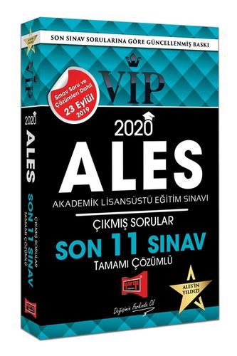 Yargı 2020 ALES VIP Çıkmış Sorular Son 11 Sınav Çözümlü Yargı Yayınları