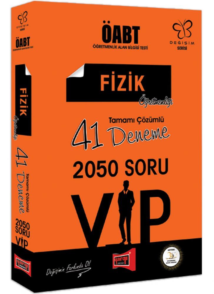 SÜPER FİYAT - Yargı 2019 ÖABT VIP Fizik Öğretmenliği 41 Deneme Çözümlü Yargı Yayınları