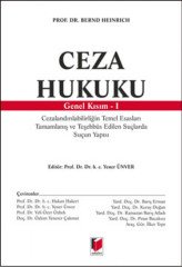 Adalet Ceza Hukuku Genel Kısım 1 - Bernd Heinrich Adalet Yayınevi