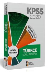 İsem 2020 KPSS Lise Ortaöğretim Ön Lisans Türkçe Soru Bankası Çözümlü İsem Yayınları