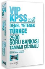 Yargı 2020 KPSS VIP Türkçe 2500 Soru Bankası Çözümlü Yargı Yayınları