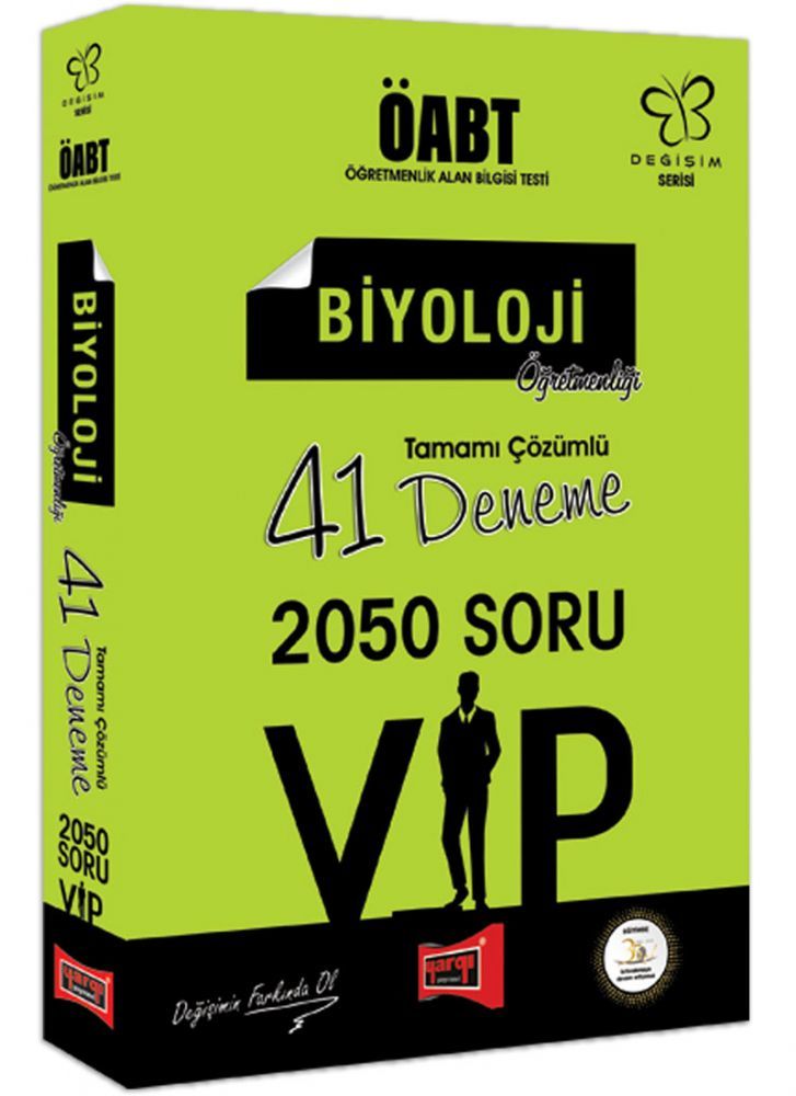 SÜPER FİYAT - Yargı 2019 ÖABT VIP Biyoloji Öğretmenliği 41 Deneme Çözümlü Yargı Yayınları