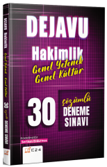 E24 Yayınları Hakimlik DEJAVU Genel Yetenek Genel Kültür 30 Deneme Çözümlü E24 Yayınları