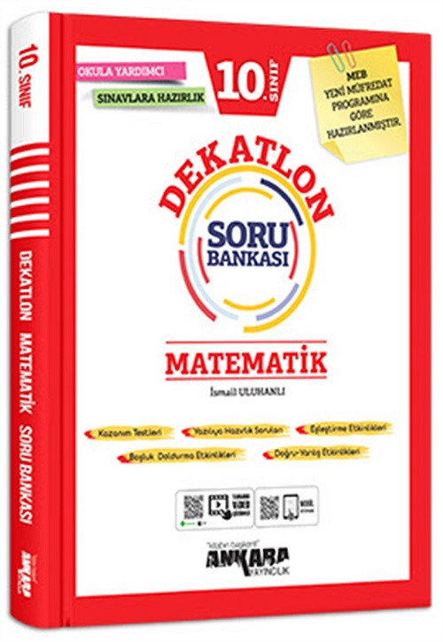 Ankara Yayıncılık 10. Sınıf Matematik Dekatlon Soru Bankası Ankara Yayıncılık