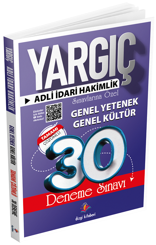 Dizgi Kitap YARGIÇ Hakimlik Genel Yetenek Genel Kültür 30 Deneme Çözümlü Dizgi Kitap