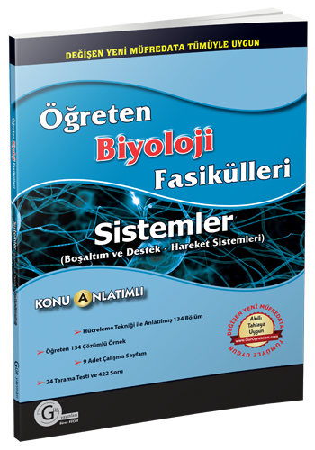 Gür Öğreten Biyoloji Fasikülleri - Sistemler Boşaltım ve Destek Hareket Sistemleri Gür Yayınları