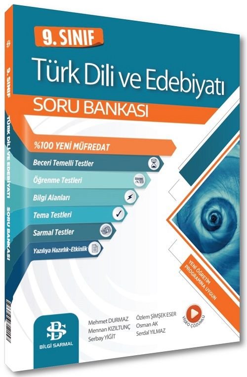 Bilgi Sarmal 9. Sınıf Türk Dili ve Edebiyatı Soru Bankası Video Çözümlü Bilgi Sarmal Yayınları