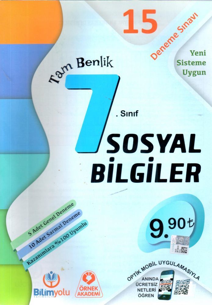 Örnek Akademi 7. Sınıf Sosyal Bilgiler 15 Deneme Sınavı Örnek Akademi Yayınları