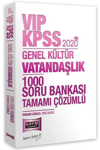 Yargı 2020 KPSS VIP Vatandaşlık 1000 Soru Bankası Çözümlü Yargı Yayınları