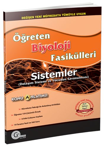 Gür Öğreten Biyoloji Fasikülleri - Sistemler Dolaşım Sistemi ve Vücudun Savunulması Gür Yayınları