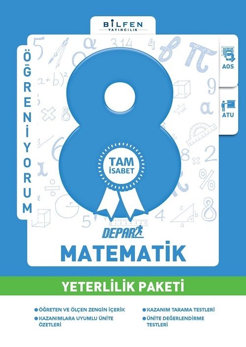 Bilfen 8. Sınıf Matematik Depar Tam İsabet Yeterlilik Paketi Bilfen Yayıncılık