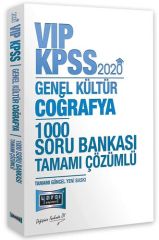 Yargı 2020 KPSS VIP Coğrafya 1000 Soru Bankası Çözümlü Yargı Yayınları