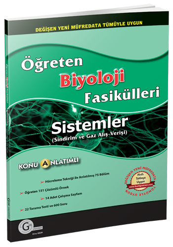 Gür Öğreten Biyoloji Fasikülleri - Sistemler Sindirim ve Gaz Alış Verişi Gür Yayınları