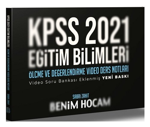 SÜPER FİYAT - Benim Hocam 2021 KPSS Eğitim Bilimleri Ölçme Değerlendirme Video Ders Notları - Sabri Zahit Benim Hocam Yayınları