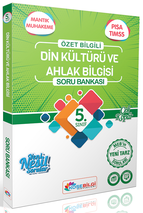 Köşebilgi 5. Sınıf Din Kültürü ve Ahlak Bilgisi Soru Bankası Köşebilgi Yayınları