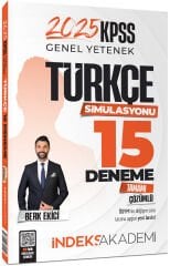 İndeks Akademi 2025 KPSS Türkçe Simülasyonu 15 Deneme Çözümlü - Berk Ekici İndeks Akademi Yayıncılık