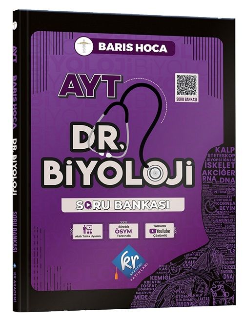 KR Akademi YKS AYT Dr. Biyoloji Soru Bankası - Barış Hoca KR Akademi Yayınları