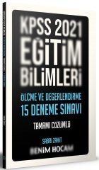 SÜPER FİYAT - Benim Hocam 2021 KPSS Eğitim Bilimleri Ölçme ve Değerlendirme 15 Deneme Çözümlü - Sabri Zahit Benim Hocam Yayınları