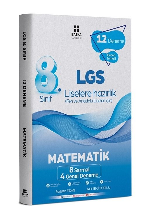 Başka 8. Sınıf LGS Matematik 12 Deneme Fen ve Anadolu Liseleri İçin Başka Yayınları