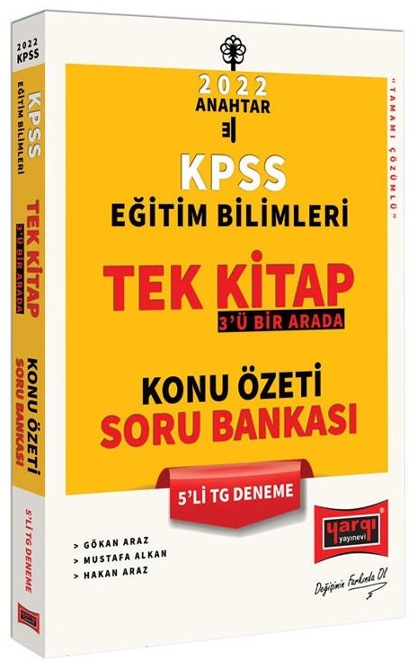 Yargı 2022 KPSS Eğitim Bilimleri Anahtar Konu Özetli Soru Bankası 5 Deneme 3 ü Bir Arada Tek Kitap Yargı Yayınları