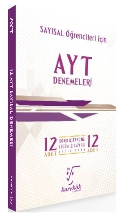 Karekök YKS AYT Sayısal 12 li Denemeleri Karekök Yayınları