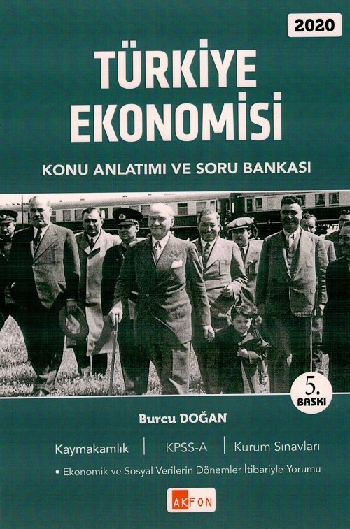 Akfon 2020 Türkiye Ekonomisi Konu Anlatımlı Soru Bankası 5. Baskı - Burcu Doğan Akfon Yayınları