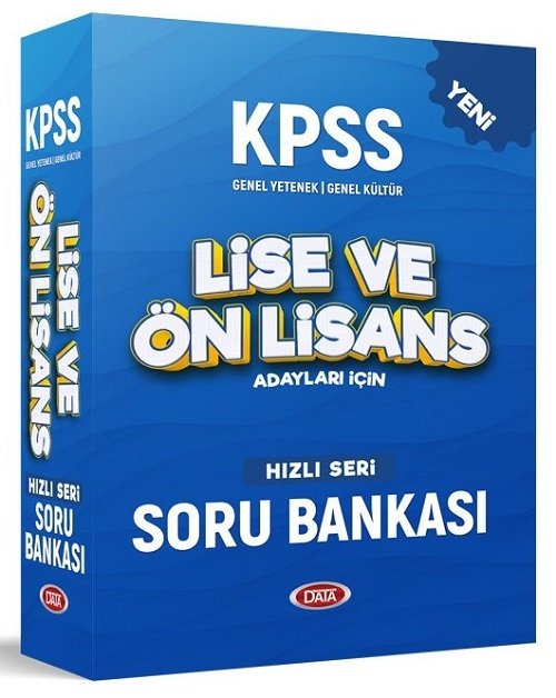 Data 2020 KPSS Lise Ön Lisans Hızlı Seri Soru Bankası Seti Data Yayınları