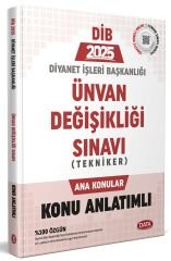 Data 2025 GYS ÜDS DİB Diyanet İşleri Başkanlığı Tekniker Ana Konular Konu Anlatımlı Ünvan Değişikliği Data Yayınları