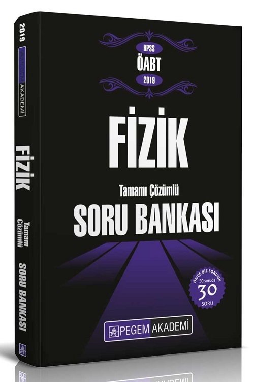 Pegem 2019 ÖABT Fizik Soru Bankası Çözümlü Pegem Akademi Yayınları