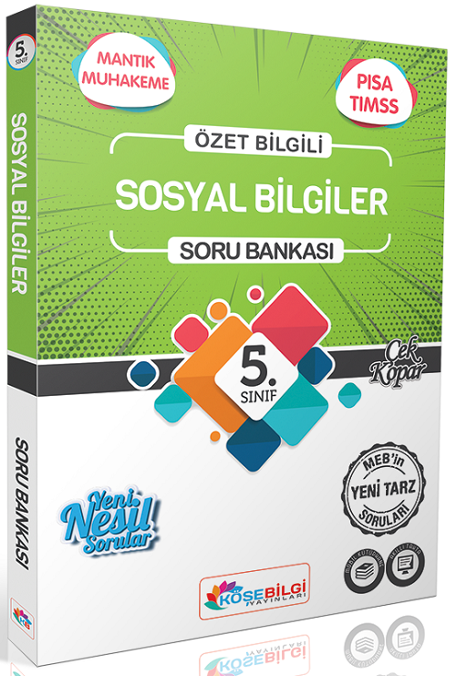 Köşebilgi 5. Sınıf Sosyal Bilgiler Soru Bankası Köşebilgi Yayınları