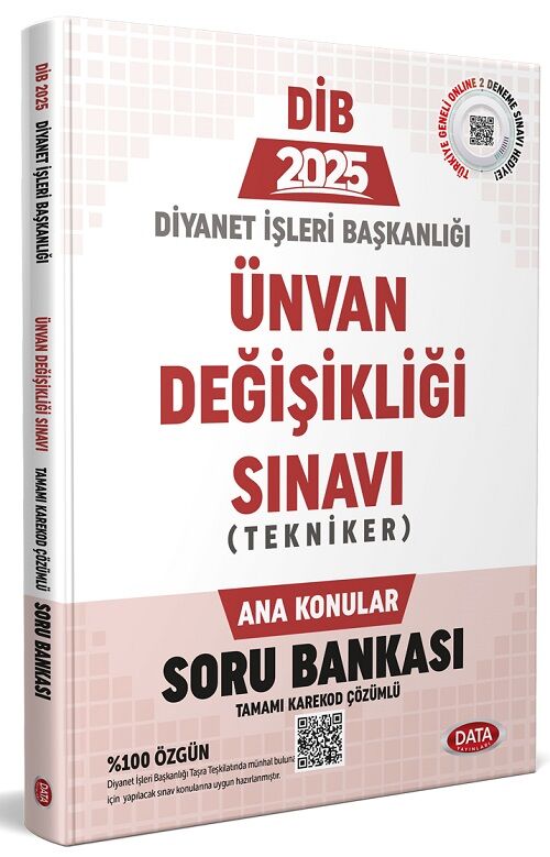 Data 2025 GYS ÜDS DİB Diyanet İşleri Başkanlığı Tekniker Ana Konular Soru Bankası Ünvan Değişikliği Data Yayınları