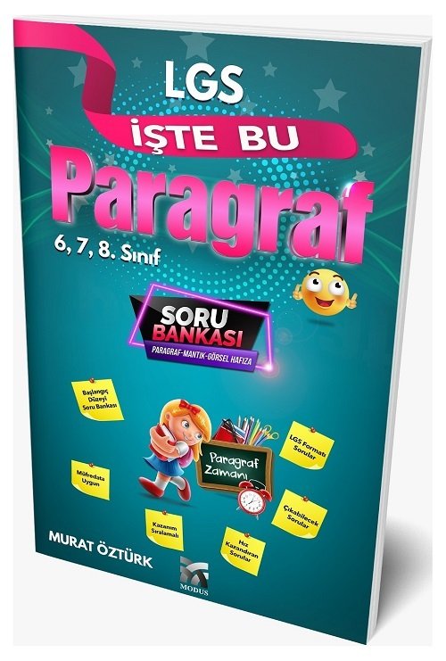 Modus LGS 6, 7, 8 İşte Bu Paragraf Soru Bankası Modus Yayınları