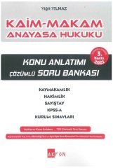 Akfon 2021 Kaim Makam Anayasa Hukuku Konu Anlatımlı Soru Bankası 3. Baskı Akfon Yayınları