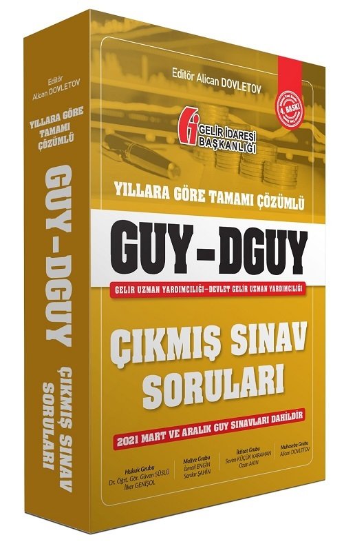 SÜPER FİYAT - Alican Dovletov GUY DGUY Gelir Uzman Yardımcılığı Çıkmış Sınav Soruları 4. Baskı Alican Dovletov