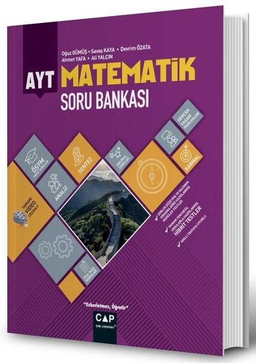 Çap Yayınları YKS AYT Matematik Soru Bankası Video Çözümlü Çap Yayınları