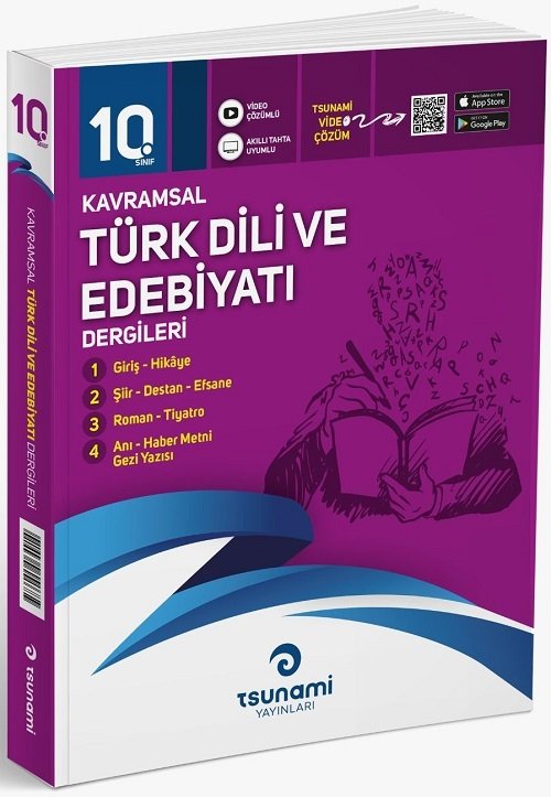 Tsunami 10. Sınıf Türk Dili ve Edebiyat Kavramsal Dergileri (4 Fasikül) Tsunami Yayınları