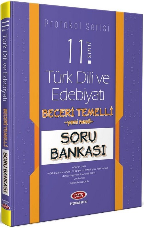 Data 11. Sınıf Türk Dili ve Edebiyatı Beceri Temelli Soru Bankası Protokol Serisi Data Yayınları