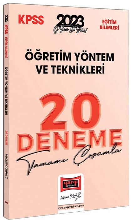 Yargı 2023 KPSS Eğitim Bilimleri Öğretim Yöntem ve Teknikleri 20 Deneme Çözümlü Yargı Yayınları