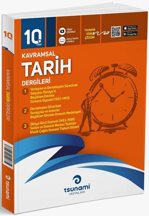 Tsunami 10. Sınıf Tarih Kavramsal Dergileri (3 Fasikül) Tsunami Yayınları