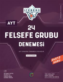 Okyanus YKS AYT Felsefe Grubu Iceberg 24 Deneme Okyanus Yayınları